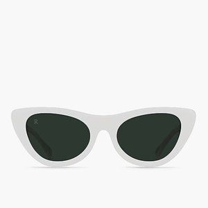 RAEN Flora White Cat-Eye Sunglasses